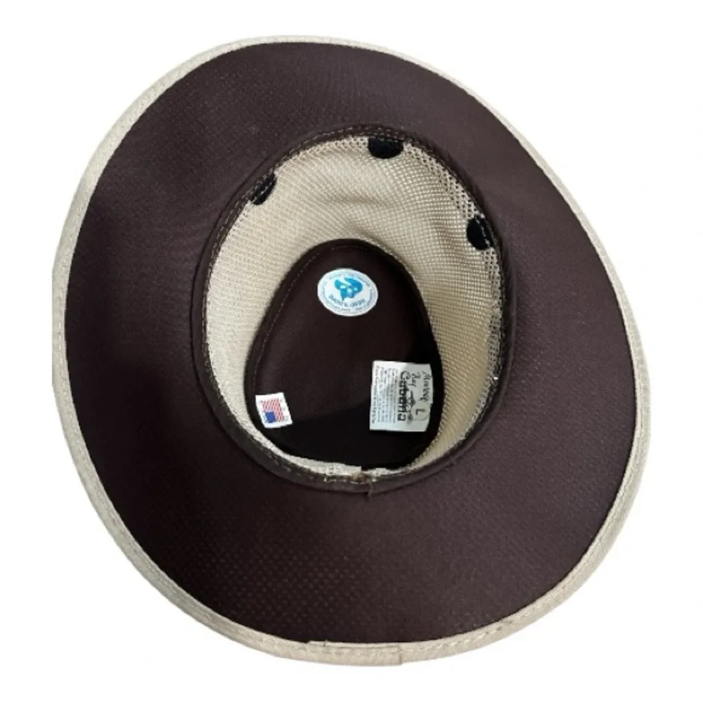 Monterey Bay Cabana Head ‘n Home All Mesh Men’s Hat Beige Hand Washable - Picture 3 of 5
